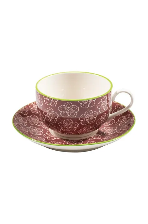 Чаша и чинийка Zafferano Tue Tea (4 броя)