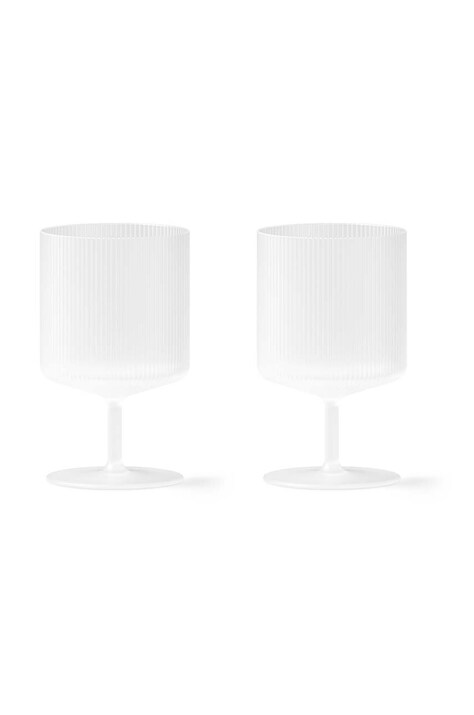 ferm LIVING set de pahare de vin Ripple Wine Glasses 270 ml 2-pack