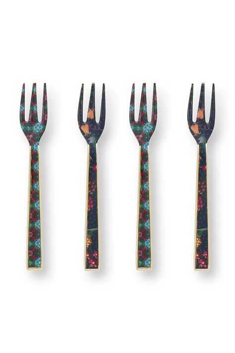 Pip Studio set de furculițe pentru desert Enamelled Berry Blues 4-pack