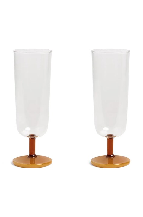 Σετ ποτηριών σαμπάνιας &k amsterdam mingle amber 250 ml 2-pack