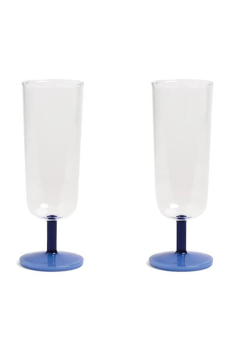 Sada pohárov na šampanské &k amsterdam mingle blue 250 ml