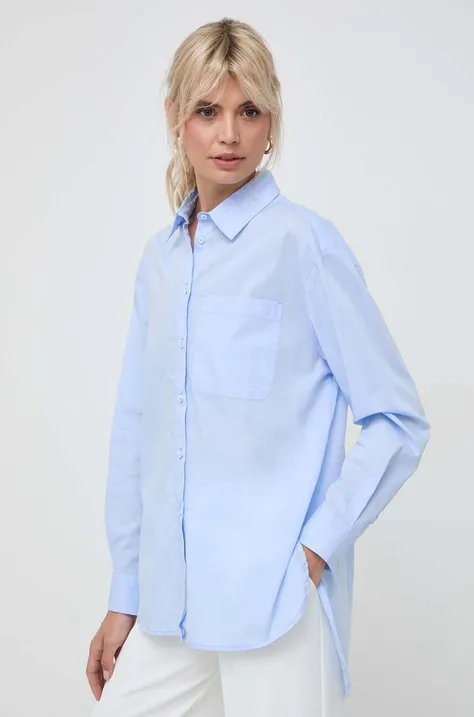 Bavlnená košeľa MAX&Co. dámska, voľný strih, s klasickým golierom