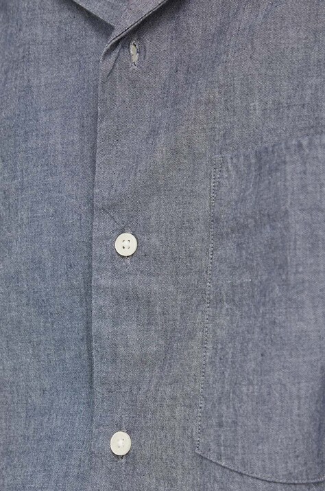 Бавовняна сорочка Marc O'Polo DENIM — AA00-KDM09Y, темно-синій — фото 5