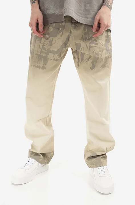Pamučna košulja A-COLD-WALL* Dye Tech za muškarce, boja: bež, relaxed, s klasičnim ovratnikom, ACWMJS004.-BONE