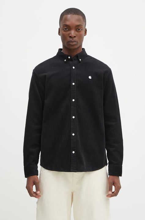 Carhartt WIP cotton shirt men's black color