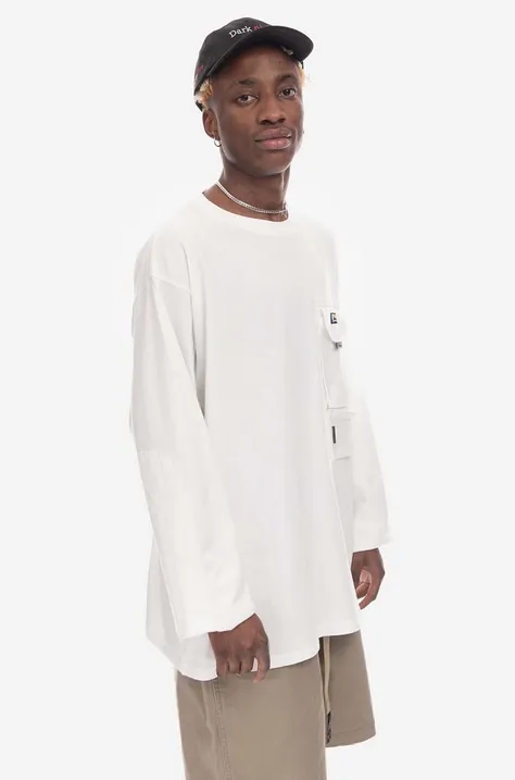 Βαμβακερή μπλούζα με μακριά μανίκια Manastash Armor χρώμα: μπεζ