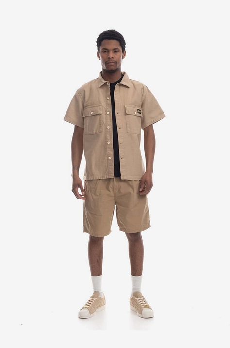 Stan Ray cotton shirt men's beige color