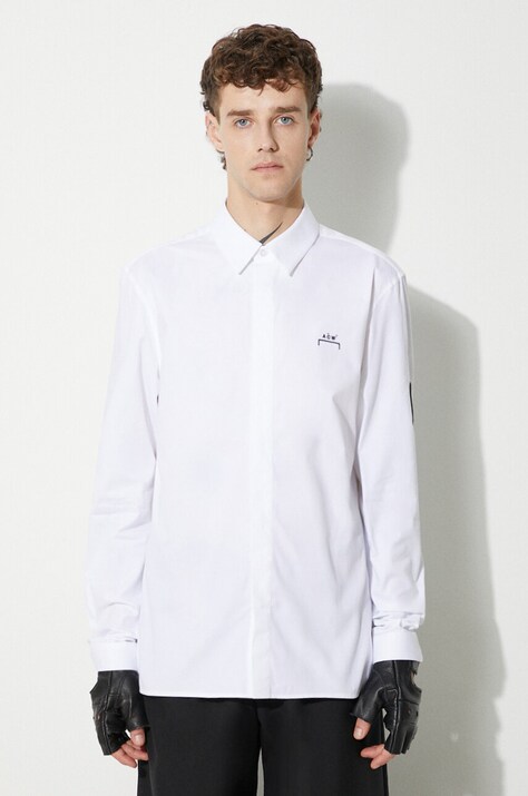 A-COLD-WALL* koszula bawełniana Pawson Shirt męska kolor biały regular z kołnierzykiem klasycznym ACWMSH078-WHITE