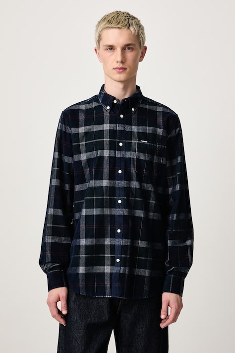 Barbour Blair Tailored Shirt koszula sztruksowa męska multicolor w kratkę MSH4986