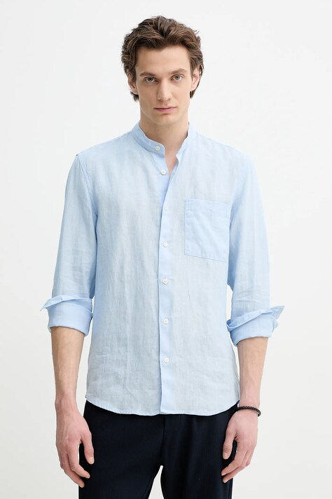 Marc O'Polo camasa de in cu guler stand-up, regular, 7325868703287