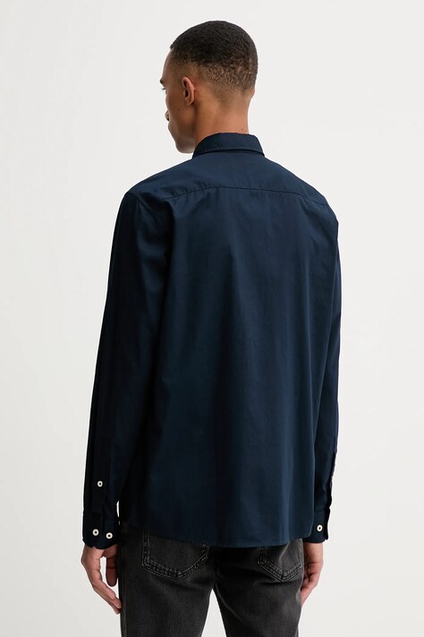 Bavlnená košeľa Marc O'Polo modrá farba, regular, s golierom button-down, B21726842342