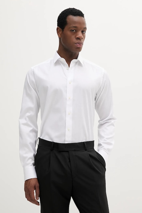 Eton camicia in cotone colore bianco  100012806