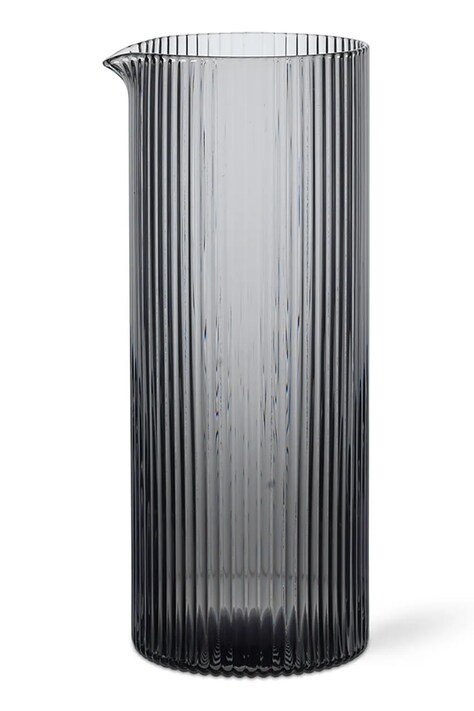 Džbán mlieka ferm LIVING Ripple Milk Jug 400 ml šedá farba