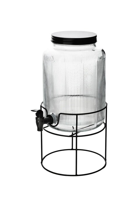 home & lifestyle dystrybutor wody z pokrywką i kranikiem Modern Kichen 5,2 L kolor transparentny