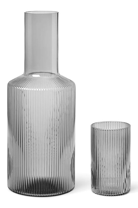 ferm LIVING karafka Ripple 1 L kolor czarny