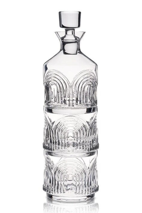 Viski karafka z zestawem szklanek do whiskey ze szkła V11279