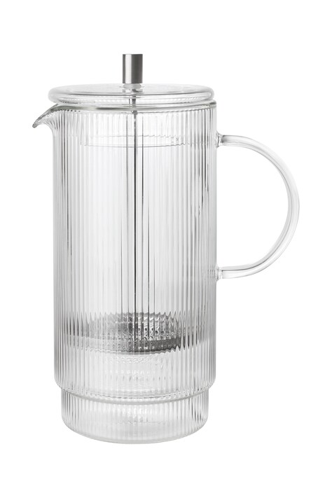 Ferm Living Kanvica so sitkom na kávu alebo čaj z fúkaného skla Ripple 1104272747
