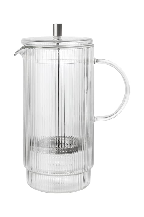 Ferm Living Kanvica so sitkom na kávu alebo čaj z fúkaného skla Ripple 1104272747