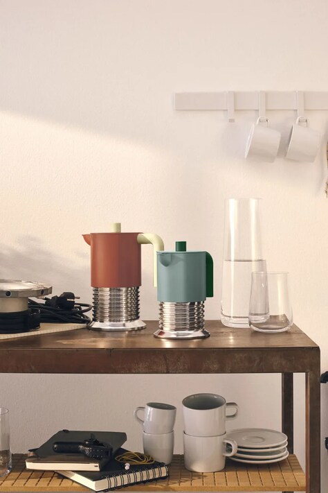 Alessi Kawiarka z aluminium Vite 300 ml PM01/6 WG
