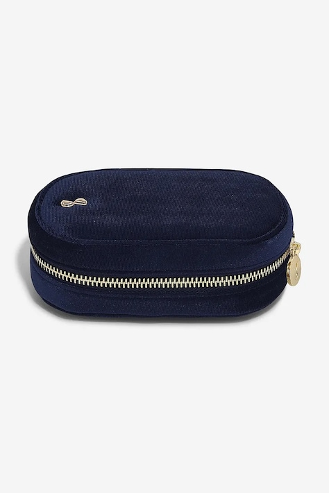 Νεσεσέρ καλλυντικών Stackers Compact Velvet χρώμα: ναυτικό μπλε, 0