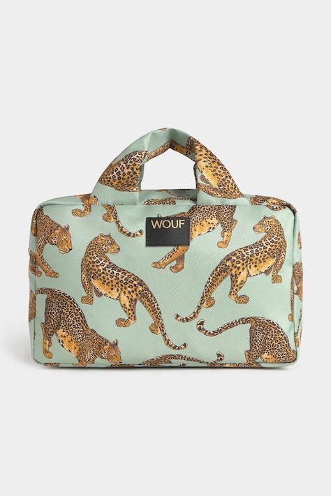 WOUF kosmetyczka podróżna Emerald Leopard 29 x 13 x 18 cm kolor multicolor TL260002