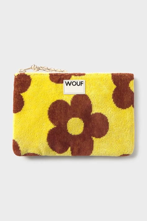 Bavlnená kozmetická taška WOUF Phi Phi 21 x 13 cm žltá farba, PP260017