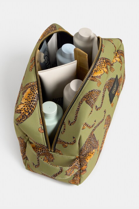 WOUF Kosmetyczka Avo Leopard zielona TL260037