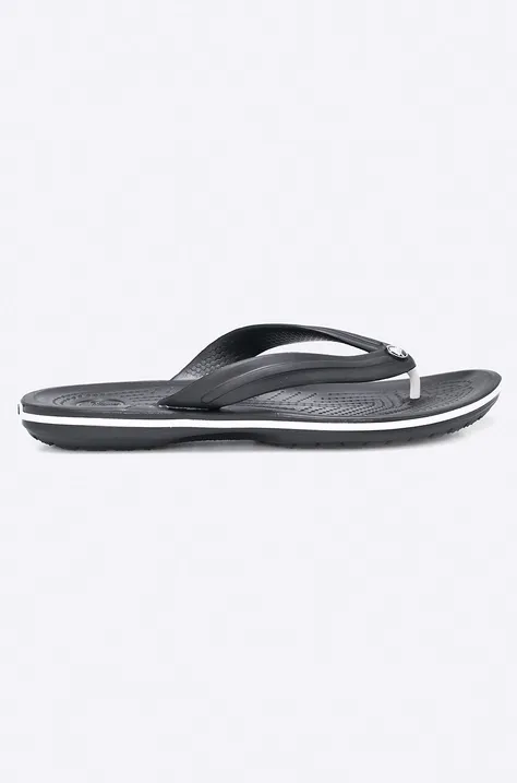 Crocs flip-flop Crocband Flip fekete, női, lapos talpú, 11033