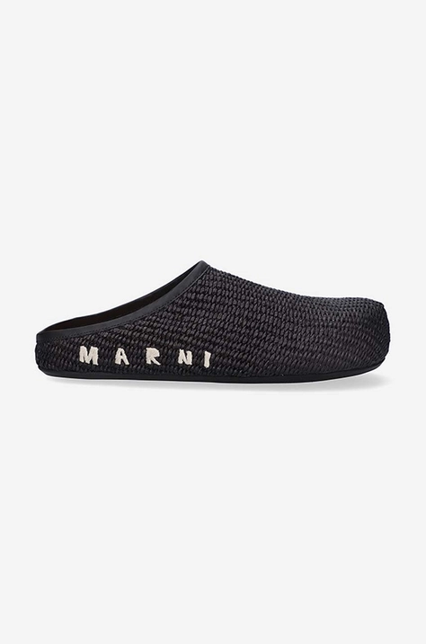 Шлепанцы Marni Sabot женские цвет чёрный SBMS006801.P3860.ZO166-black