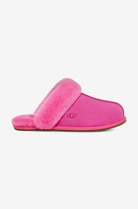UGG suede slippers Scuffette II pink color