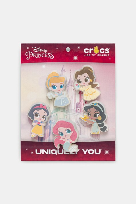Crocs jibbitz încălțăminte pentru copii Disney Princess LED 5pk 5-pack culoarea roz, 10011267
