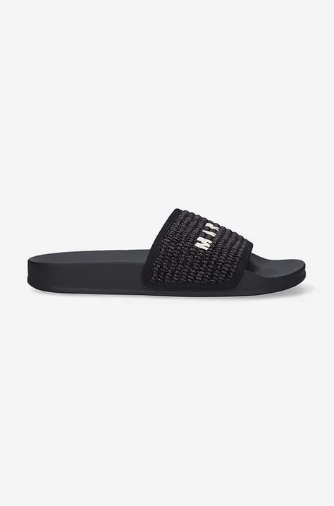 Pantofle Marni Sandal pánské, černá barva, SAMR003702.P3860.00N99-black