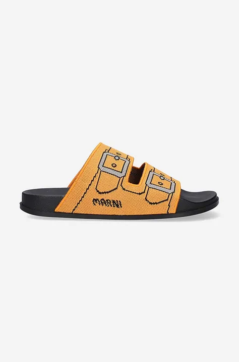 Marni papuci Sandal bărbați, culoarea portocaliu SAMR003802.P4547-POMARA