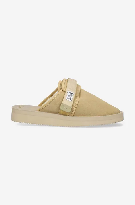 Suicoke suede sliders ZAVO-VS beige color