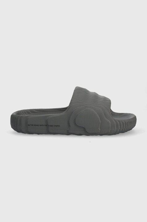 Шльопанці adidas колір сірий HP6522-grey