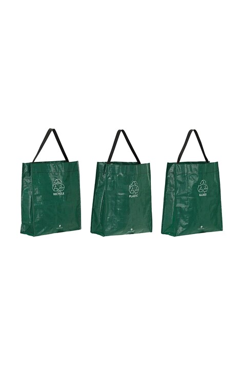 House Doctor torby do segregowania odpadów HDRecycle 38 x 15 x 44 cm 3-pack kolor zielony 900001102