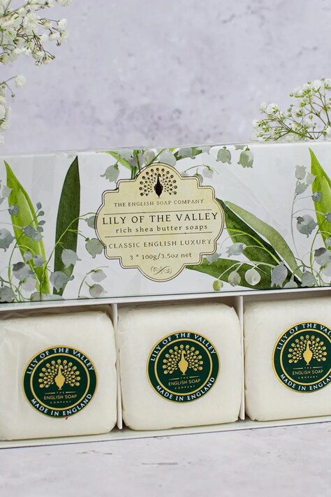 The English Soap Company set de săpunuri Lily Of The Valley 3 x 100 g 3-pack