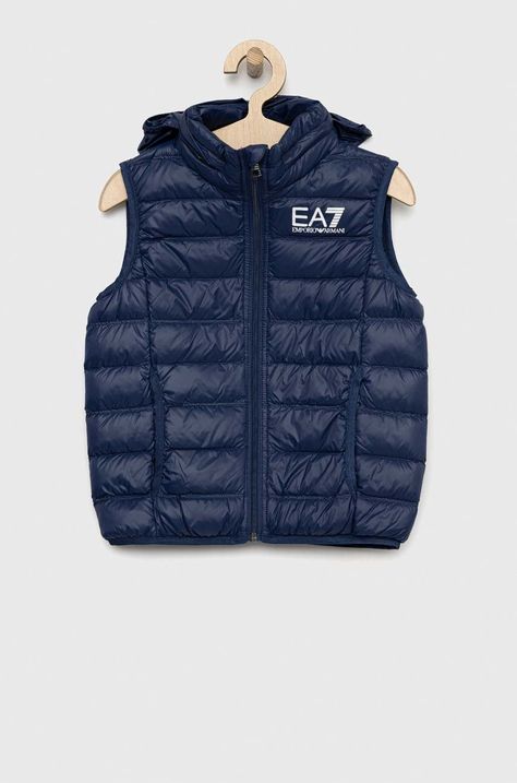 Dětská péřová vesta EA7 Emporio Armani