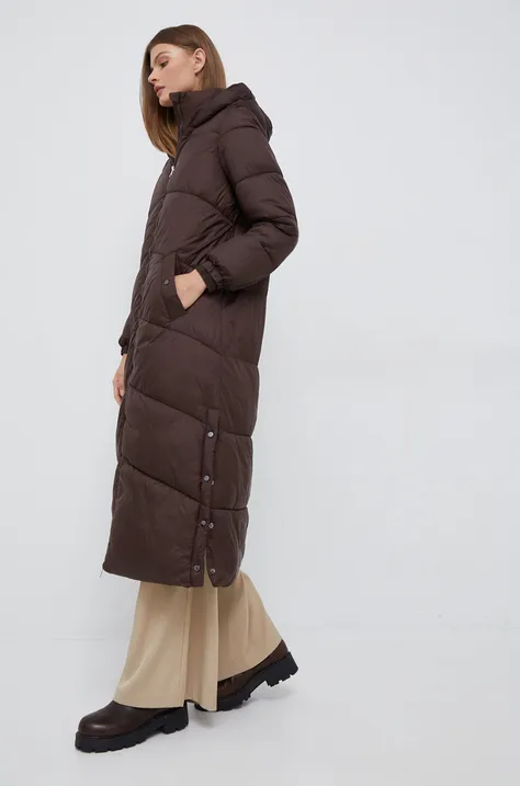 Vero Moda kurtka damska kolor brązowy przejściowa