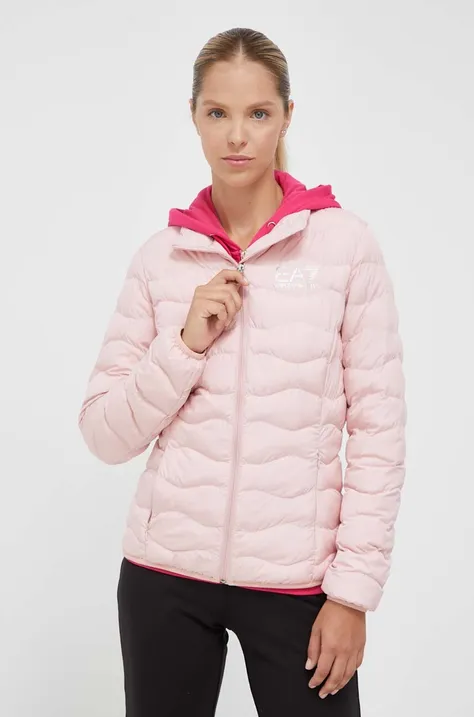 Куртка EA7 Emporio Armani женская цвет розовый переходная