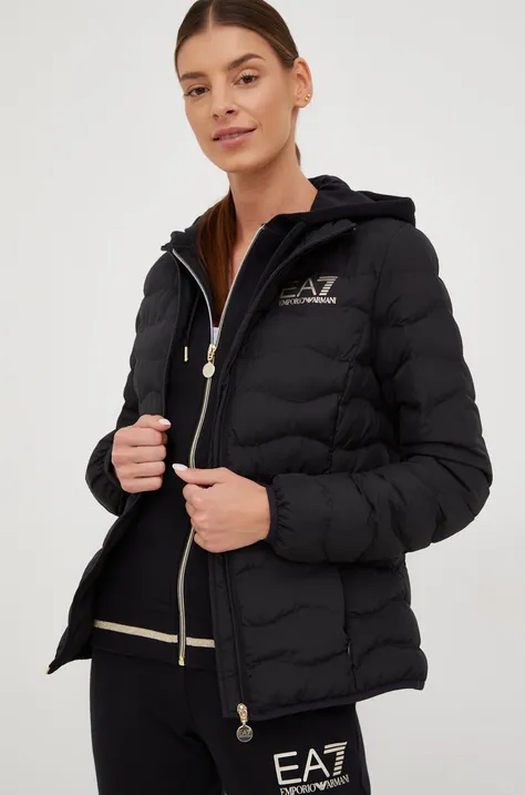 Куртка EA7 Emporio Armani женская цвет чёрный переходная