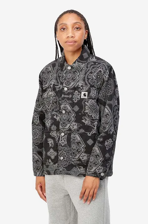 Carhartt WIP jacket Irving Coat women's black color