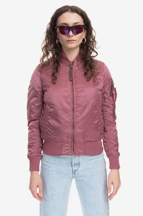 Куртка-бомбер Alpha Industries MA-1 VF 59 жіночий колір рожевий перехідна 133009.60-pink