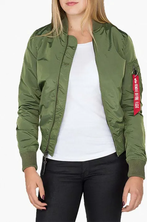 Bomber bunda Alpha Industries MA-1 TT 141041 01 zelená barva, přechodná