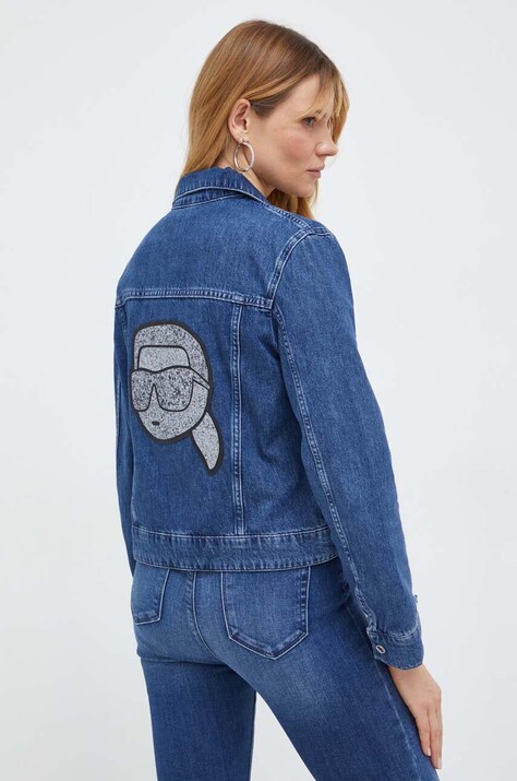 Karl Lagerfeld geacă din denim femei, de tranziție