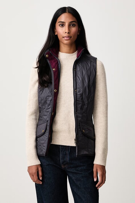 Barbour Bezrękawnik damski CAVALRY granatowy LGI0016