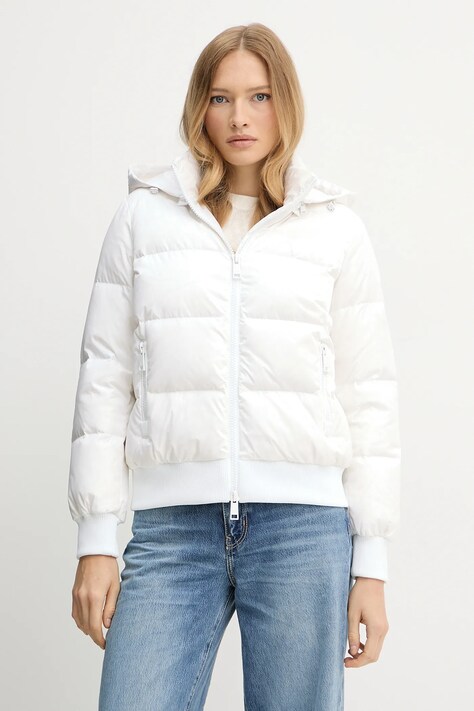 Armani Exchange kurtka puchowa kolor biały przejściowa XW000228 AF12286