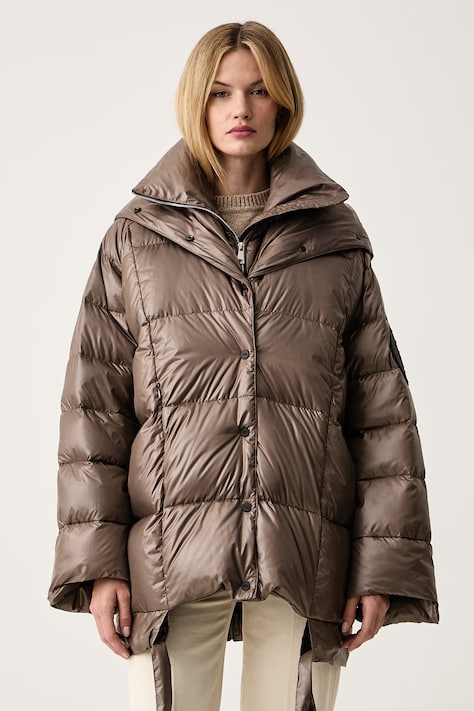 MMC STUDIO Kurtka puchowa damska brązowa OLORO.JACKET
