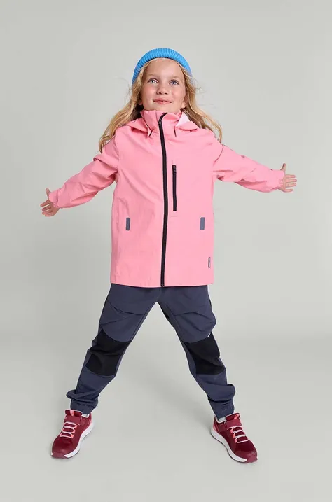 Detská bunda Reima Suojala ružová farba