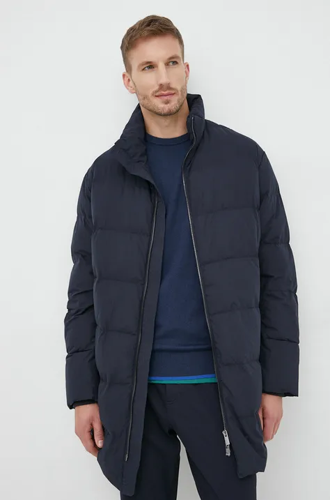 Пухова куртка Emporio Armani чоловіча колір синій зимова
